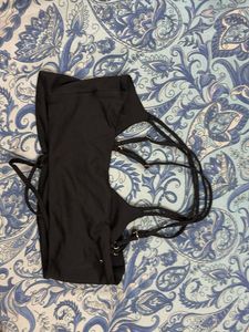 Black Dress with Strappy Detail