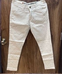 Striped Casual Trousers
