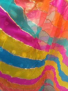 Multi Colour Georgette Dupatta.