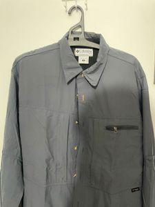 Columbia Men's Grey Long Sleeve Shirt