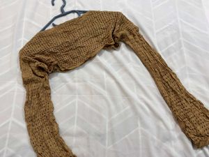 🎁Pinterest Oversized Crop Crochet Top I