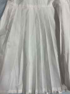Zara White Pleated Tunic Dress