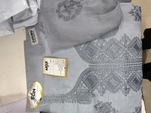 Elegant Grey Embroidered Kurta