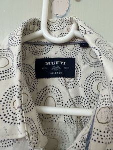 Mufti Short Sleeve Patterned Shirt
