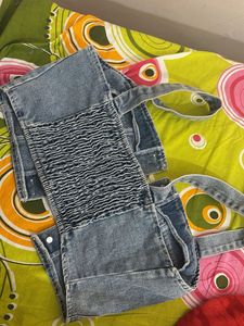 Denim Crop Top