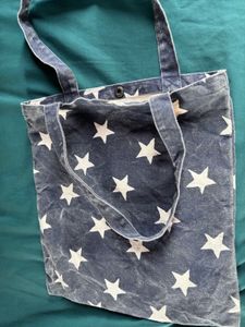Star Print Tote Bag