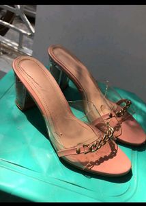 Chic Transparent Block Heels