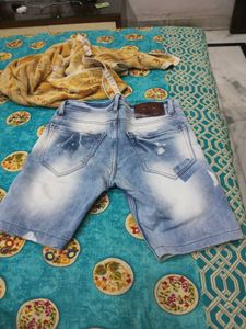 Stylish Ripped Denim Shorts