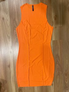 NEW and Unused Pink Shirt Dress+ Orange Bodycon