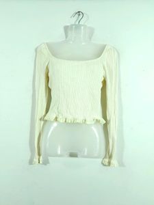 MNG Crop White Top (Women's)