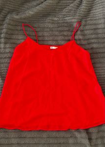 Vibrant Red Cami Top
