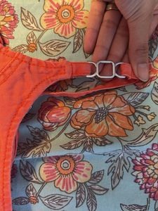 Coral Crop Top