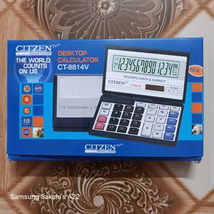 Vintage GLTZEN Calculator CT-8814V