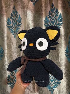 Handmade Crochet Chococat Plushie 🐱🖤