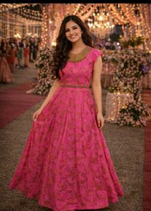 Stunning🩷 wedding 💍 Pink Floral Gown