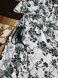 Chic Floral Print Kurta