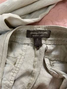 Lightweight Cropped Linen capri pants