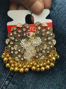 Peacock Jhumka Earrings