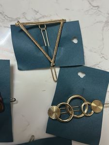 Set of 4 Unique metallic  Hair Clips