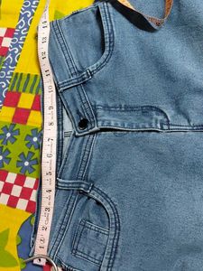 Blue Polka Dot Capri Jeans combo
