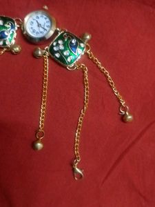 Boho Peacock Watch Bracelet