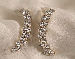 Sparkling Crystal Ear Climbers