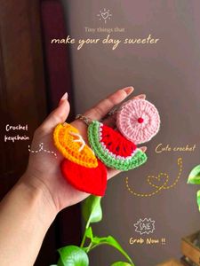 Cute Crochet Sweet Keychain