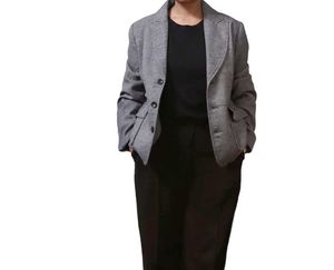 Gray Blazer Jacket