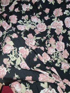Floral Black Dress