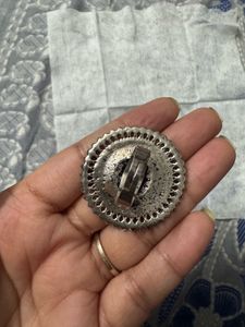 Antique Oxidized Silver Statement Ring