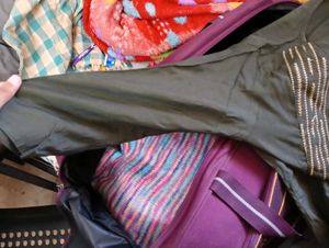 Straight Kurta Olive Green