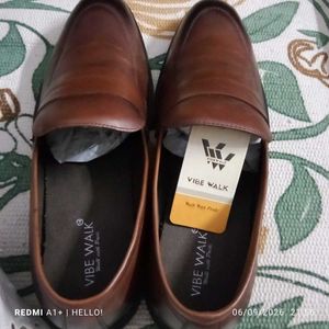 VIBE WALK Brown Genuine Leather Loaf