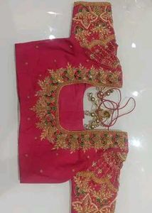 Designer Embroidered Silk Blouse