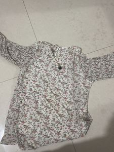Floral Print Long Sleeve Blouse