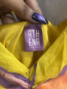 Yellow floral Ruffle dress Athena
