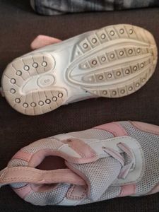 Pink &amp; White Sneakers for Girls