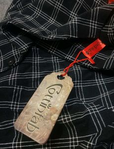 Checked dress korean