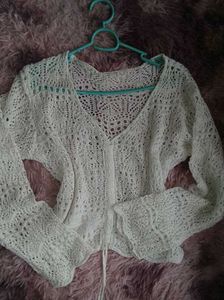 White Lace cardigan/top