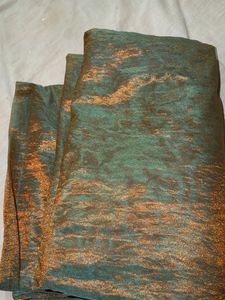 ready to wear Green & Gold Brocade Saree