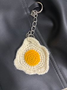 Handmade Crochet Egg Bag Charm 🥚 | Cute Keychain
