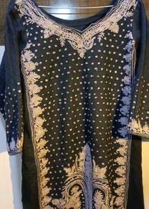 Pure Wool Embroidered Kashmiri Kurta