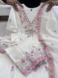 SPECIAL WHITE BULBUL SUIT SET ❣