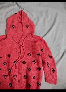[Unisex] handmade Adorable Pink Knit Sweater