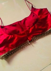 Red Spaghetti Strap Blouse