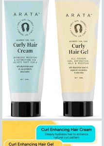 Arata Curly Hair Cream & Gel Duo