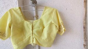 Yellow Embroidered Blouse