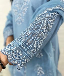 Elegant Blue Kurta Set with Dupatta
