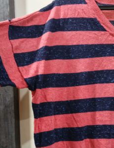Striped V-Neck Sweater