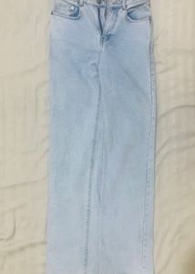 Light Wash Straight Leg Jeans