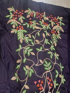 Elegant Embroidered Gown with Dupatta